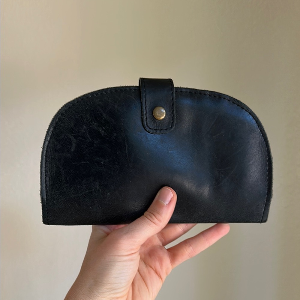 ABLE Black Leather Wallet
